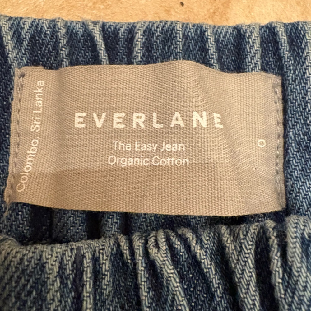 Everlane The Easy Jean Pull On Organic Cotton Jeans Women’s Size 0 - Picture 6 of 14
